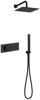 Верхний душ Jacob Delafon Metro E26601-BL 25 см чёрный матовый